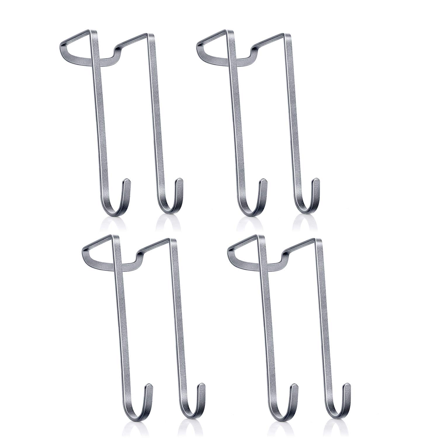 OverTheDoor Hooks,FLE 4 Packs Durable Metal Over Door