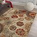Mohawk Home Caravan Ornamental Floral Medallion 5' x 8' Area Rug - Orange - Perfect for Living Room, Dining Room, Office