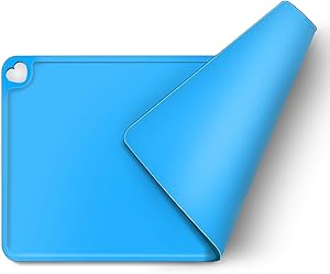 MHOMER Dog Food Mat - Dog Cat Bowl Mat for Food and Water - Lifetime Replacement Guarantee- Washable Silicone Non-Slip Waterproof Pet Food Mat for Puppy and Small Medium Large Animals