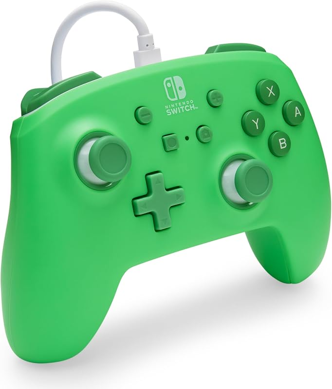 Controller cablato avanzato per Nintendo Switch - Verde marino, gamepad, controller di gioco, controller cablato, licenza ufficiale