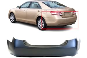 FitParts Compatible with Rear Bumper Cover Fascia 2007-2011 Toyota Camry Base LE XLE CE Sedan 07-11. New Primed Without Sensor Holes. TO1100243 5215906950
