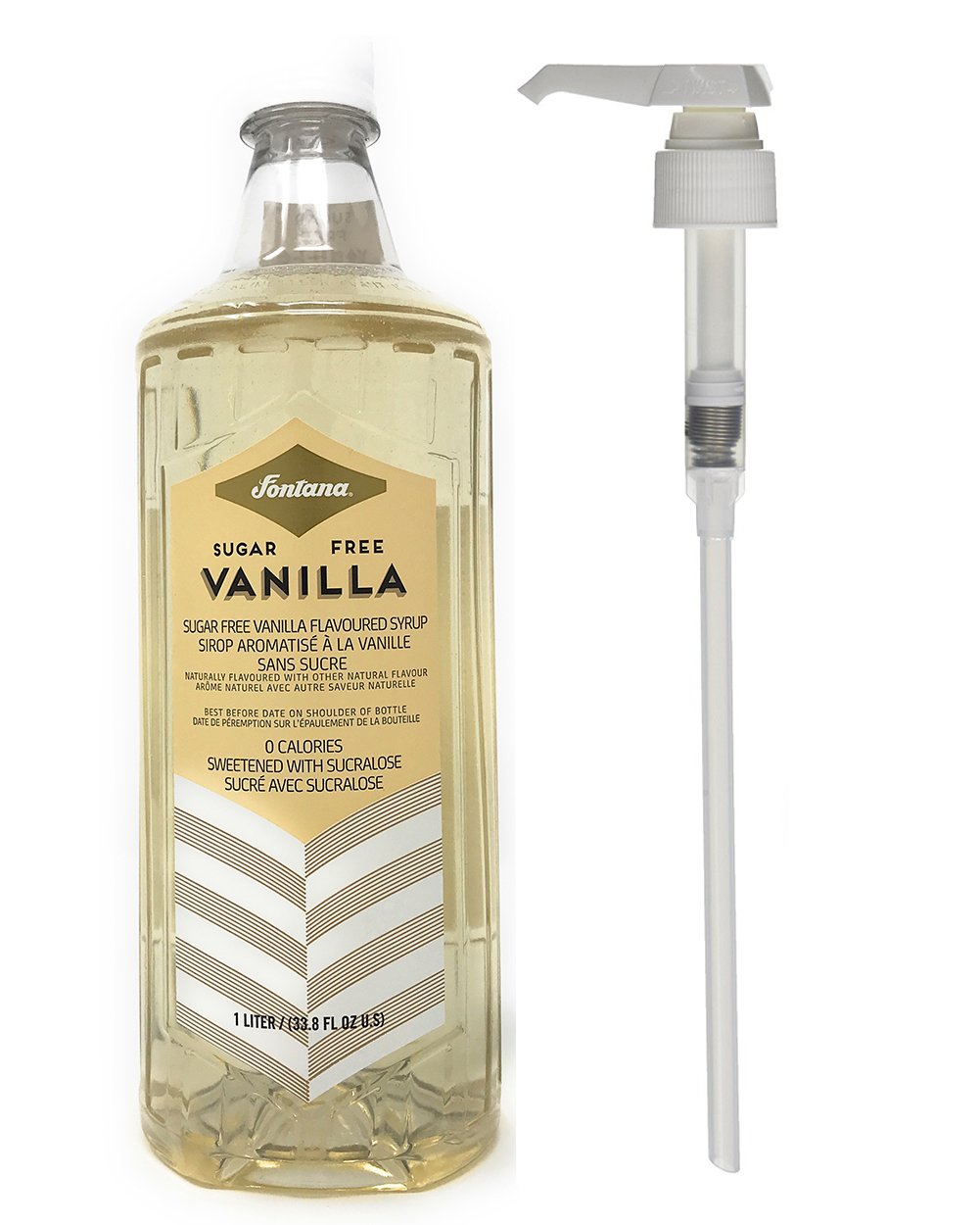 Amazon.com : Fontana Hazelnut 1 Liter Syrup Bottle with Pump from