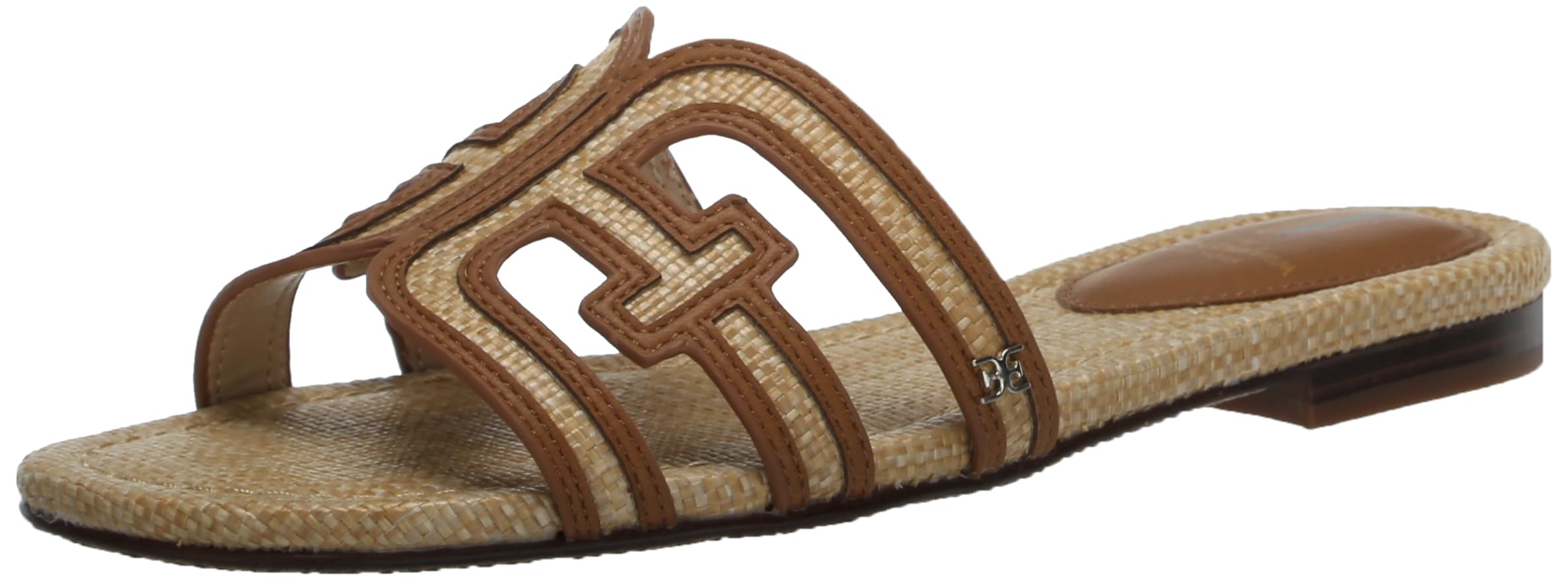 Sam Edelman Women’s Bay Flat Sandal Bleached Beechwood Multi 5 Medium