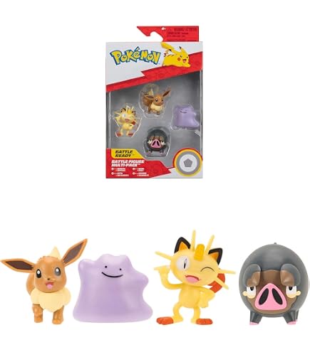 Pokémon PKW2742-3 Select Figures - Ditto (Clear), Official Figure