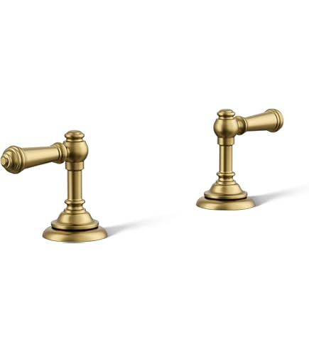Kohler K-98068-4-BN Artifacts Bathroom Sink Lever Handles, Less