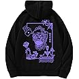 COZYEASE Men's Y2K Graphic Hoodie Drawstring Vintage Sweatshirt Long Sleeve Letter Streetwear with Pocket