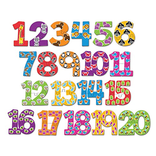 Learning Resources Number Puzzle Cards, 40 Pieces