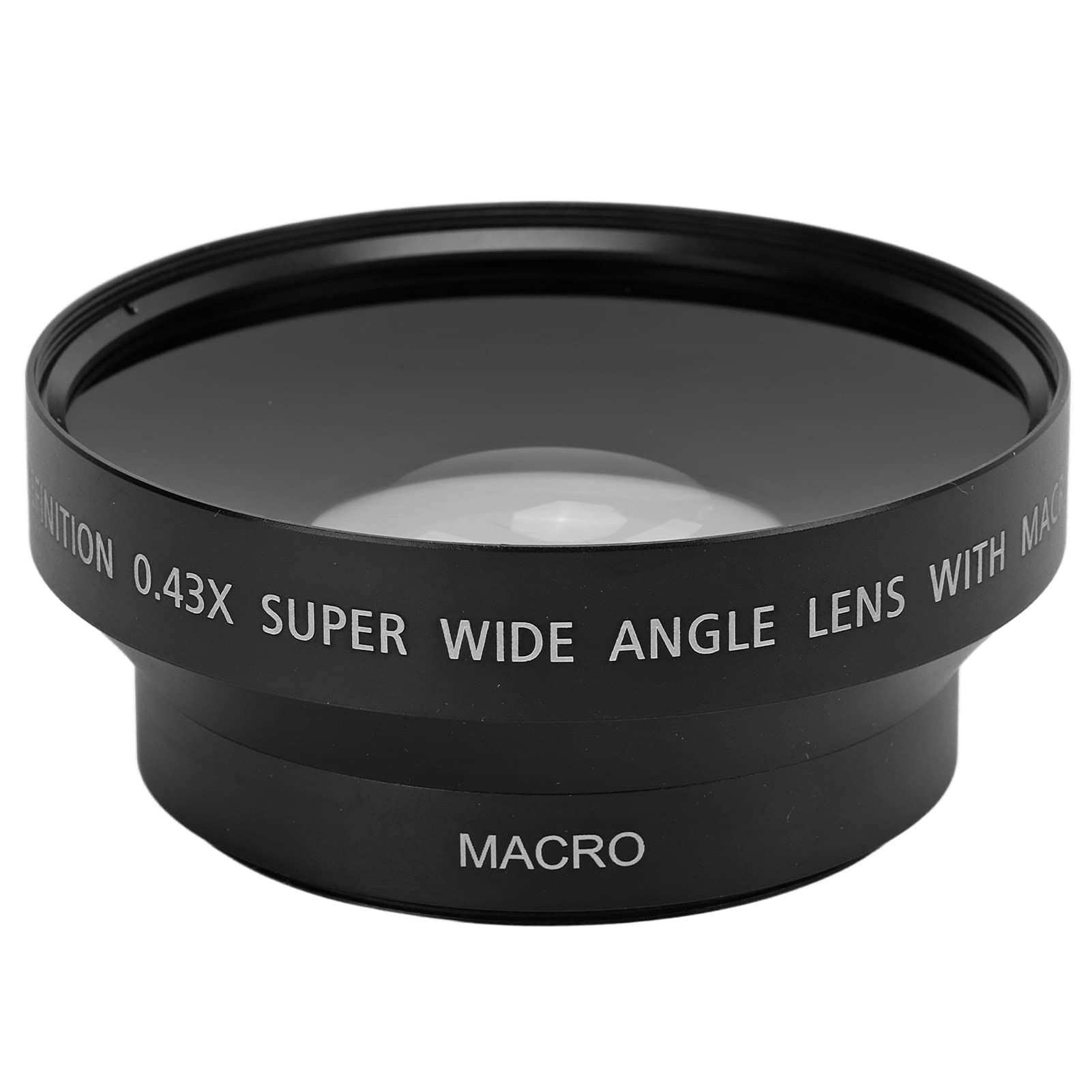 Wide Angle Lens, ​0.43x Metal Universal Wide Angle Macro Conversion Lens, for 62mm Filter Diameter Camera Lens