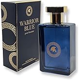 United Scents WARRIOR BLUE pour homme Eau de Parfum - 3.4 Fl Oz Fragrance for Men - Top Notes: Mint, Green Apple and Lemon