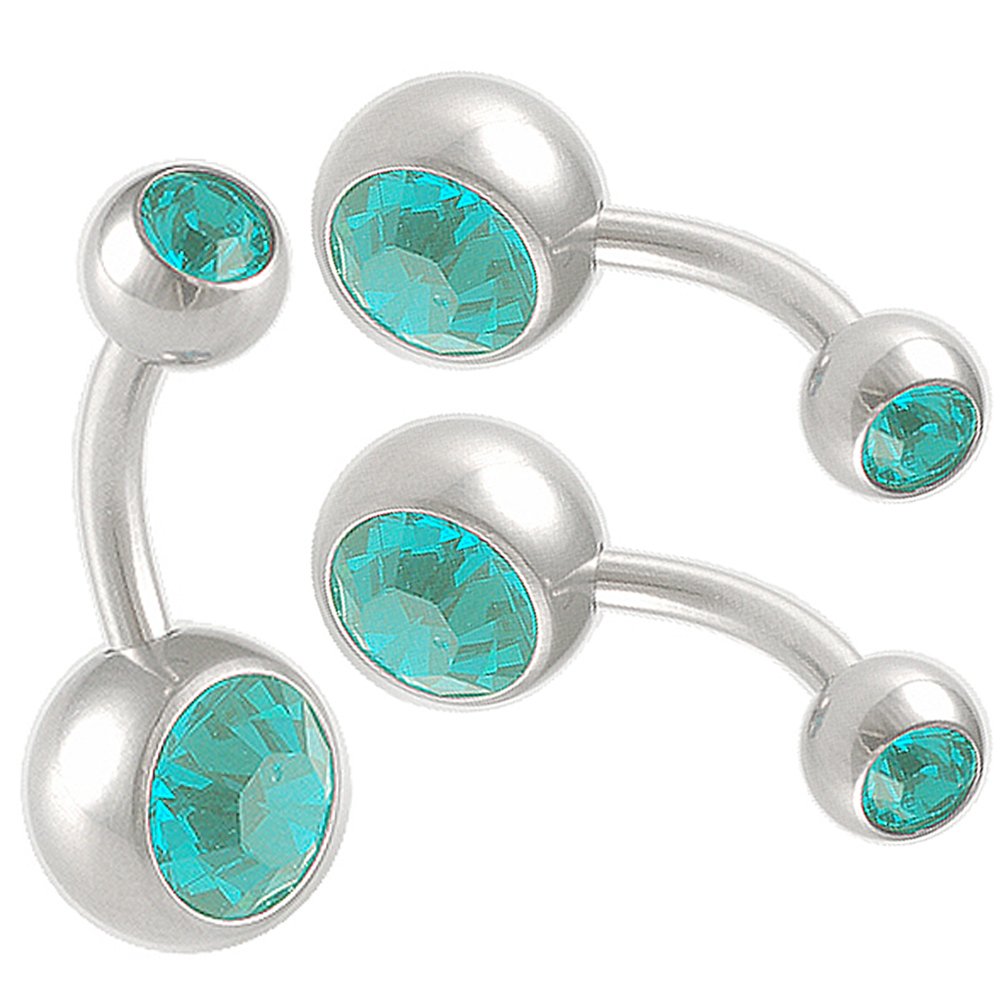 bodyjewellery 14g 14 gauge 5/16 surgical steel belly button rings bulk set ear ball