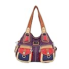 Angelkiss 3 Top Zippers Multi Pockets Purses and Handbags Leather Shoulder Bags Backpack Women 1593/2 …