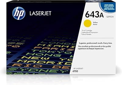HP Q5952A 643A Original Yellow LaserJet Toner Cartridge 10K Yield