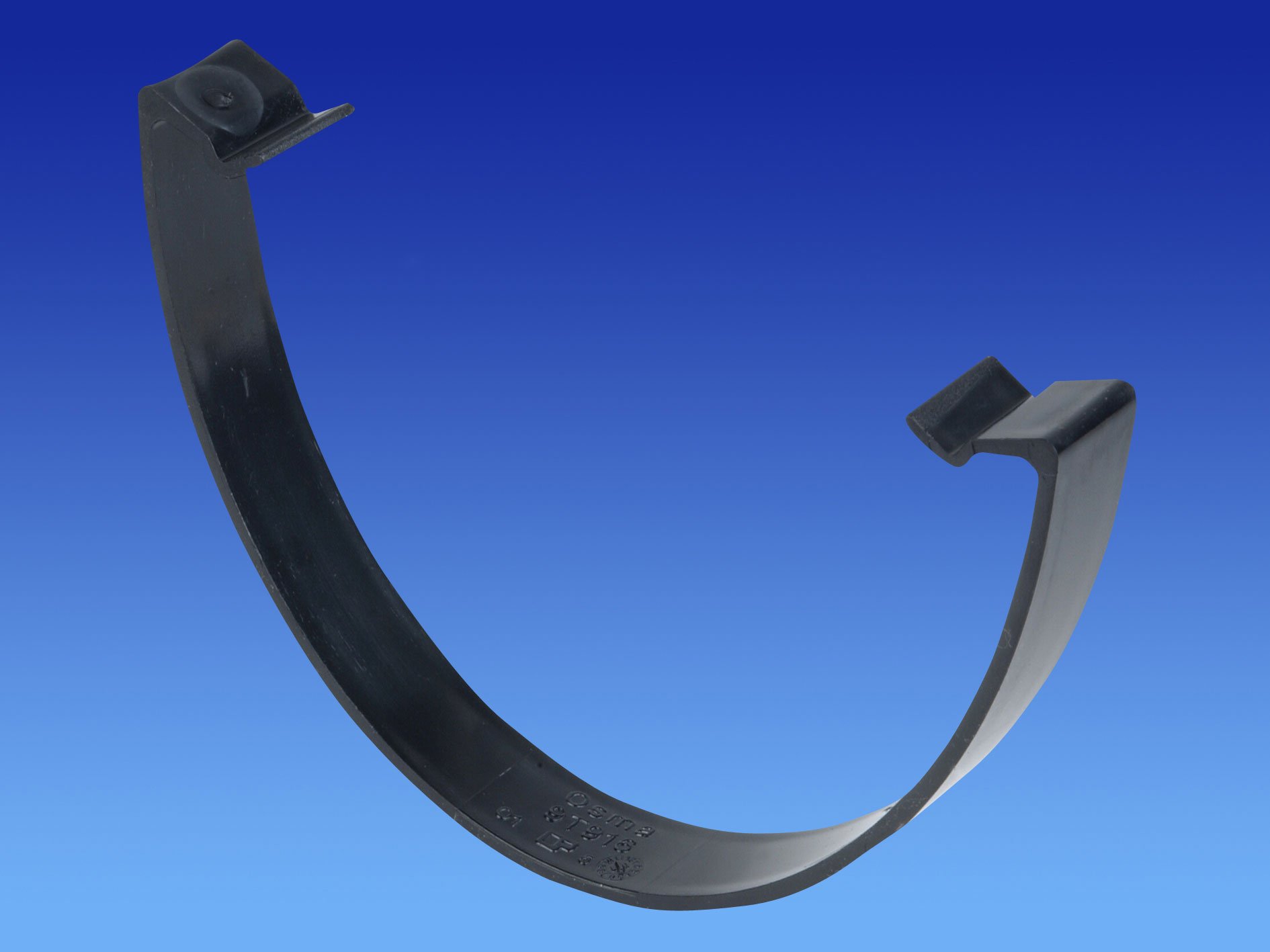 Pack of 3 OSMA Black 113mm Gutter Flexiclip for DeepLine 4.5:2.5 System 9T916b