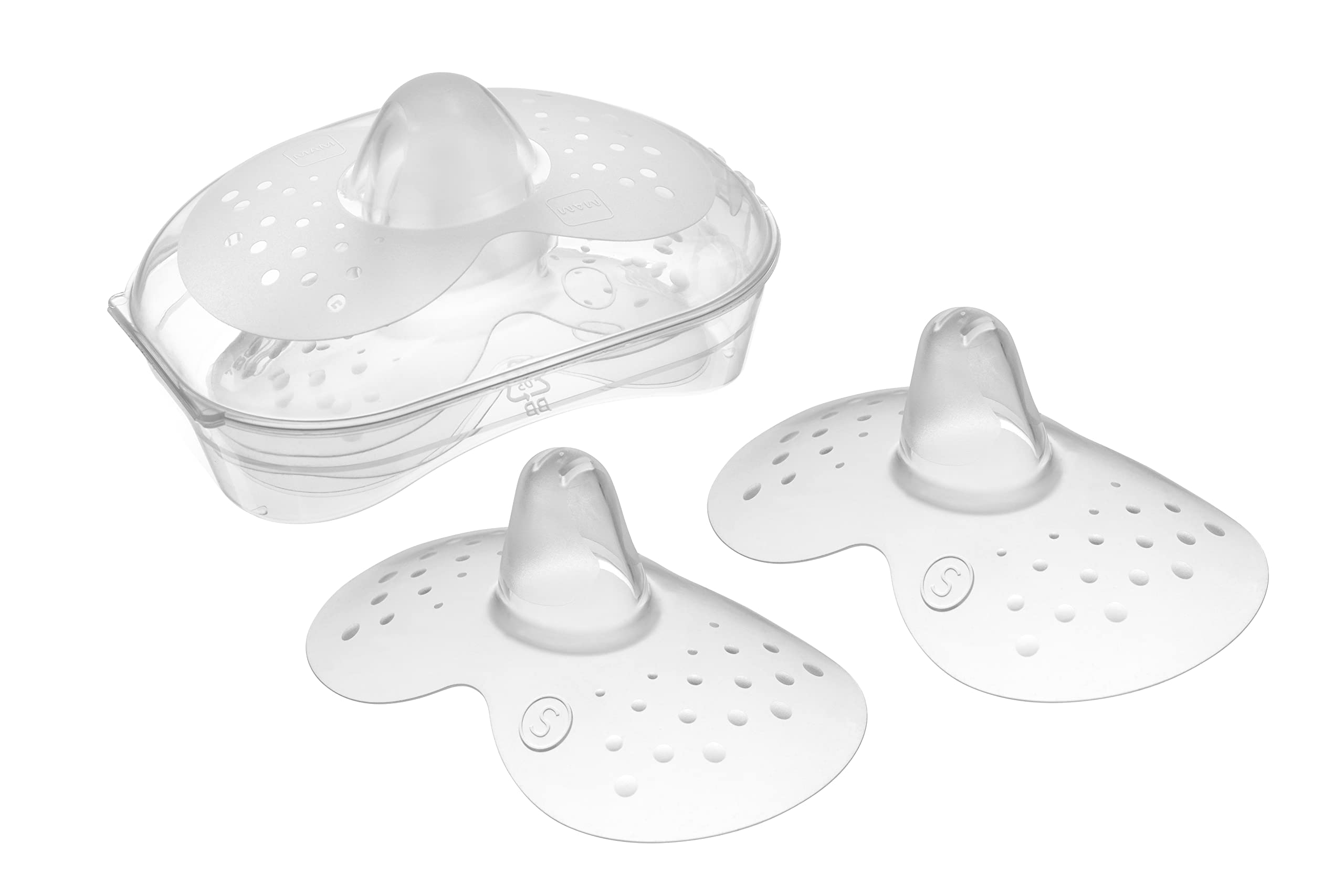 MAM Ultra Soft Silicone Nipple Holder, 2 Units, Size 1