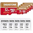 [5-Yrs Free Data Recovery] GIGASTONE 32GB 5-Pack Micro SD Card, 4K Camera Pro, Compatible with GoPro, Wyze, Security Camera, Drone, Dash Cam, R/W up to 95/35MB/s MicroSDHC Memory Card UHS-I U3 A2 V30