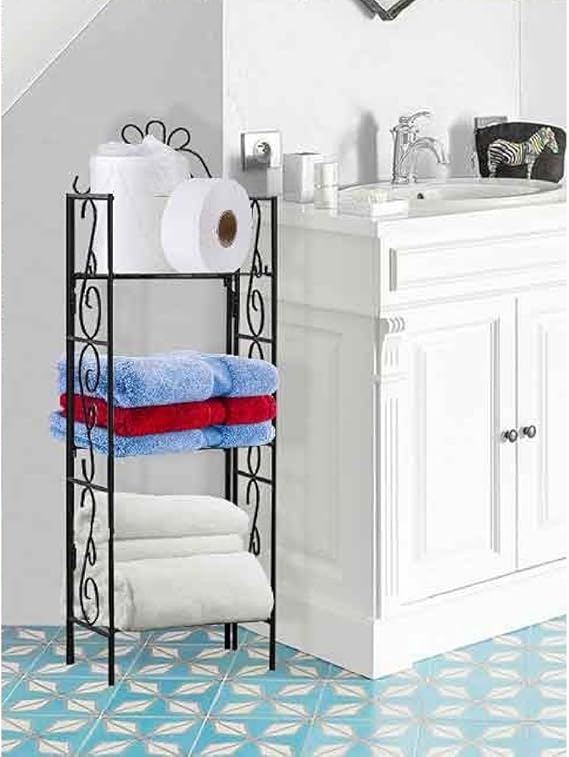 BS Bathroom Etagere Wire Rack Spacesaver Storage Shelving