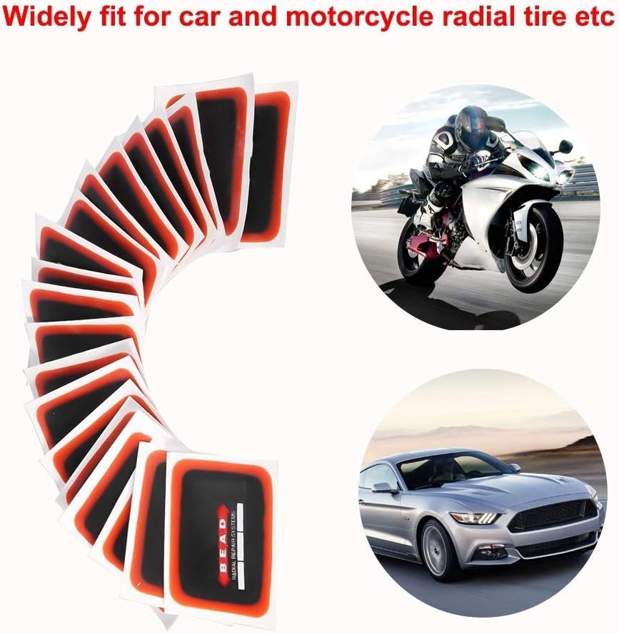 Nikou Radial Tire Patch - Universal Car Motorcycle Radial Tire Tyre Repair Patch 20 pcs (Size : KDS-08) - Image 5