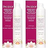 Pacifica Beauty Dreamy Youth Day and Night Face Cream - 1.7 Fl Oz (Pack of 2)- Moisturizer - For Dry and Aging Skin - Peptides, Grapeseed Oil, Floral Stem Cells - Sulfate + Paraben Free - Vegan and Cruelty Free