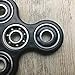 Hand Spinner Guarantee 2 Mins+ Spin Time Quiet and Smooth Fidget Spinner Toy Stress Reducer Good for ADHD EDC Hand Killing Time (Upgrades-Black)