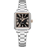 NAVIFORCE Gold Watches for Women,Ladies Dress Waterproof Wrist Watch,Square Case Roman Dial
