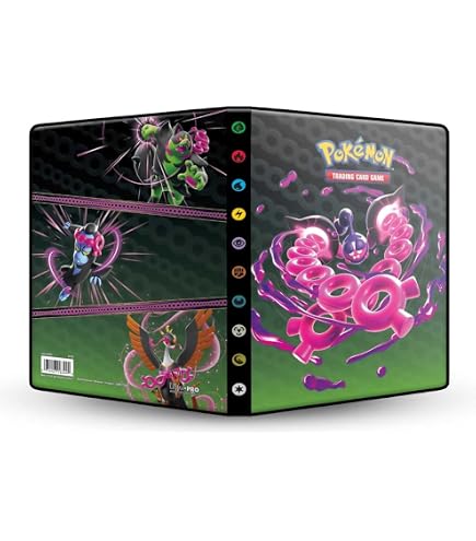 Ultra Pro – Portefeuille Pokémon Scarlet & Violet 4.5 – 9 Poches – 126 Cartes Simple Ou 252 Double – Pages Haute Clarté