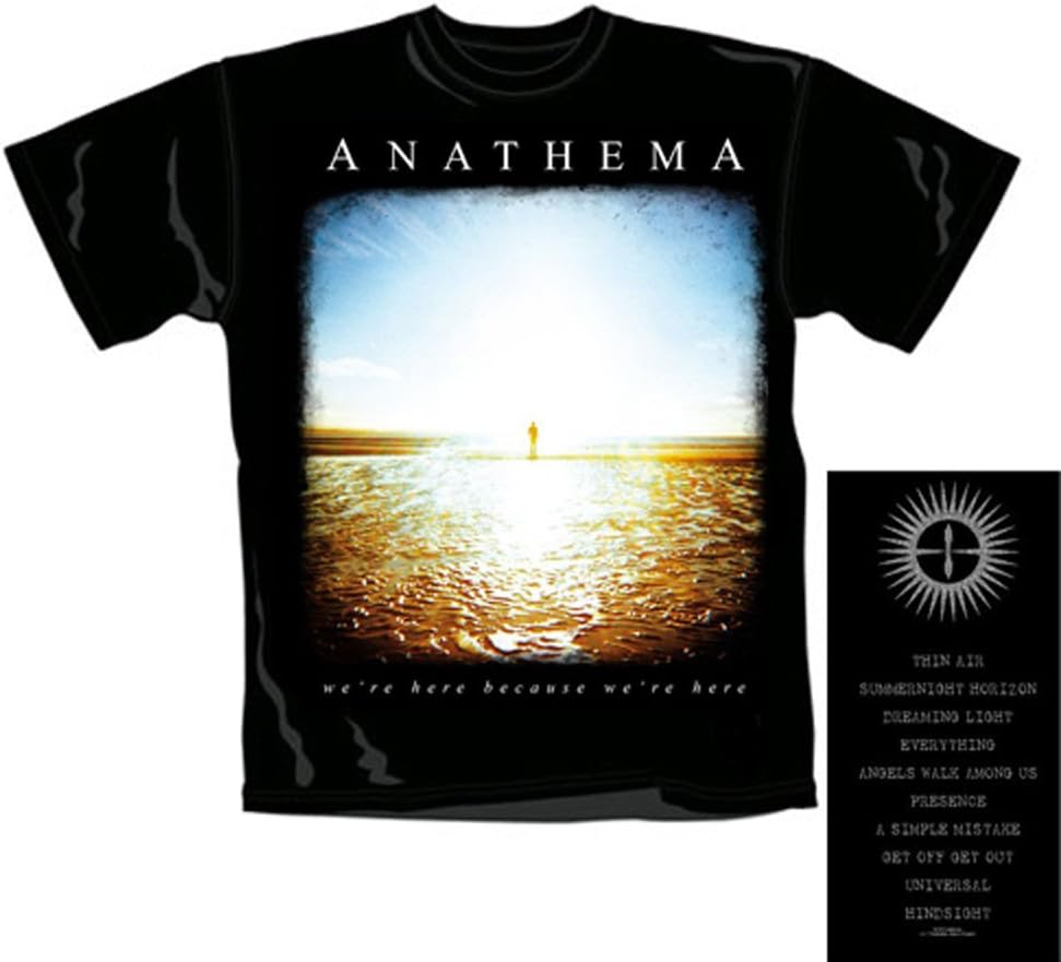 T-Shirt - We are here because we are here [Size XL] - schwarz Import