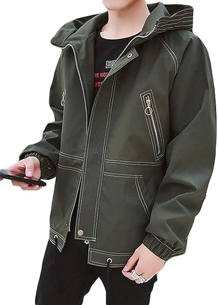 Amazon ウンセン ファッションメンズ ジャケット ゆったり フード付き アウター 春服 ジャンパー 黒 大きいサイズ コート ジャケット 通販 Amazon ウンセン ファッションメンズ ジャケット ゆったり フード付き アウター 春服 ジャンパー 黒 大きいサイズ コート ジャケット 通販