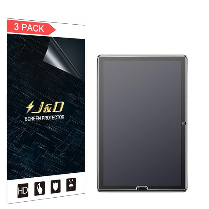 J & D Kompatibel für 3er Packung Huawei MediaPad M5 10.8 inch Displayschutzfolie, [Antireflektierend] [Anti Fingerabdruck] Ma