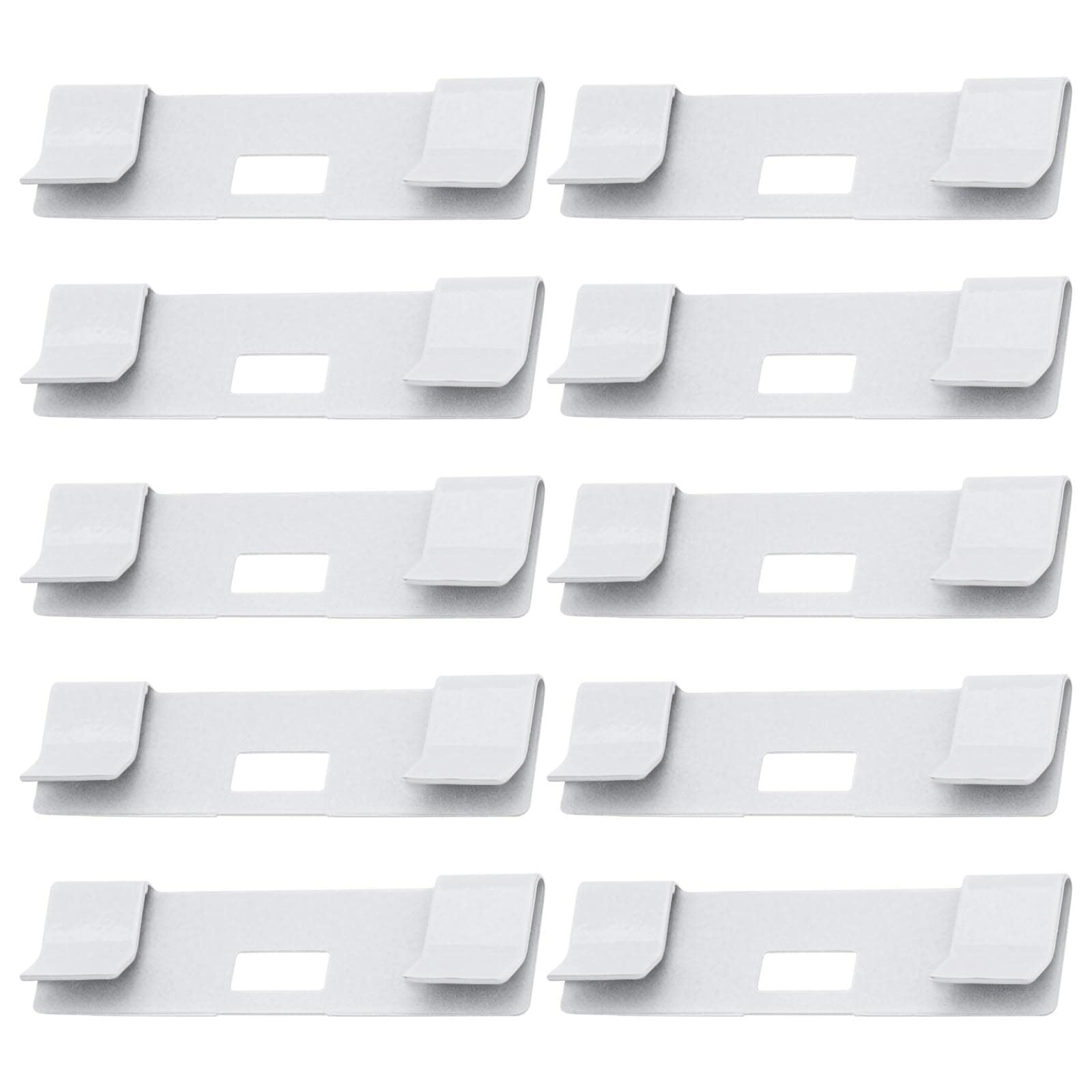 eMagTech 20pcs Vertical Blind Repair Vane Savers Blind Repair Clips Window Blinds Replacement Slats for Fixing Vertical Window Shades Slats White
