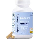 Premom Sperm Fortify, Male Fertility Supplements with KSM-66 Ashwagandha | CoQ10, Zinc, Methylfolate, Selenium, &amp; Acetyl L-Carnitine, Supports Mens Semen Health, Motility, &amp; Count*, 60 Veggie Capsules