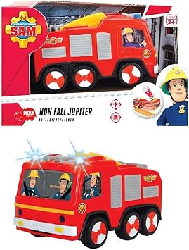 Smoby Sam Le Pompier Jupiter Pre Scolaire Camion Pompier 14 Cm Amazon Fr Jeux Et Jouets