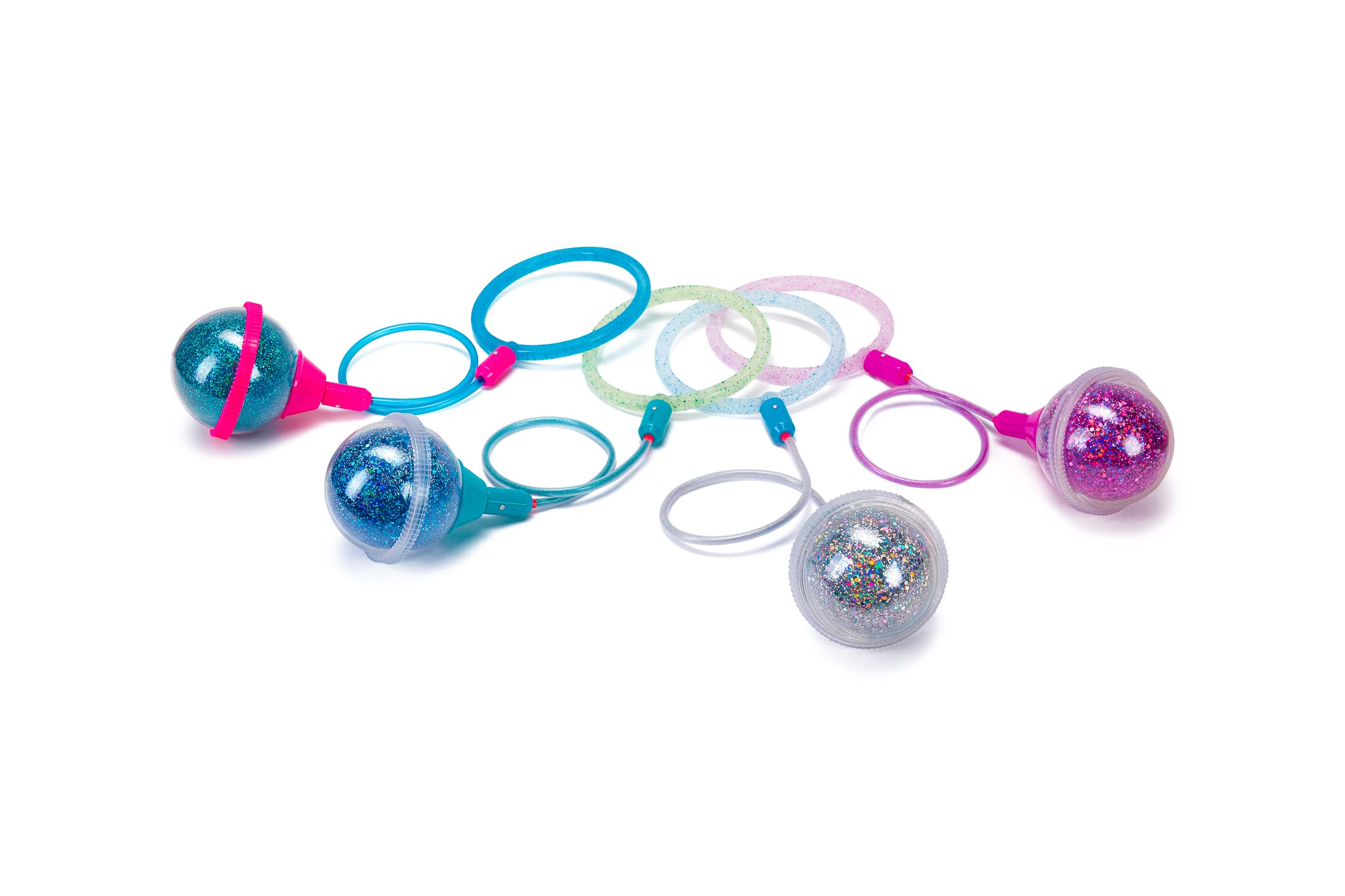 KESS Ice Hopper (Colors Will Vary) - Glitter Filled Hopper Ball - Fun Way to be Active - Aids in Coordination