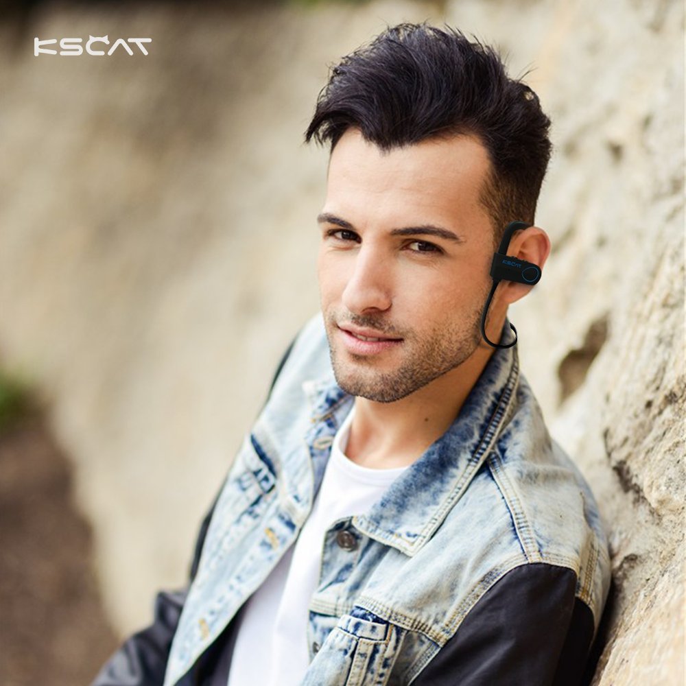 Bluetooth Kopfhörer 4.1 KSCAT BC 03 Ohrhörer Wireless Sport Earbuds Noise Cancelling Stereo Headset mit Mikrofon der Freisprechfunktion In-Ear-Kopfhörer für Handys iPhone iPad Laptops Smartphones