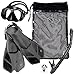 NAGA Sports Adult Snorkel Set - Choose your Size and Color