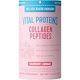 Vital Proteins Collagen Peptides Powder, Strawberry Lemonade, 11.34oz | Grass-Fed Collagen Peptides, Supports Hair Skin &amp; Nails, Bones &amp; Joints, Strawberry Lemonade Flavor, 14 Servings