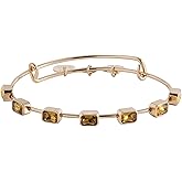 Alex and Ani November Birthstone Emerald Cut Bangle