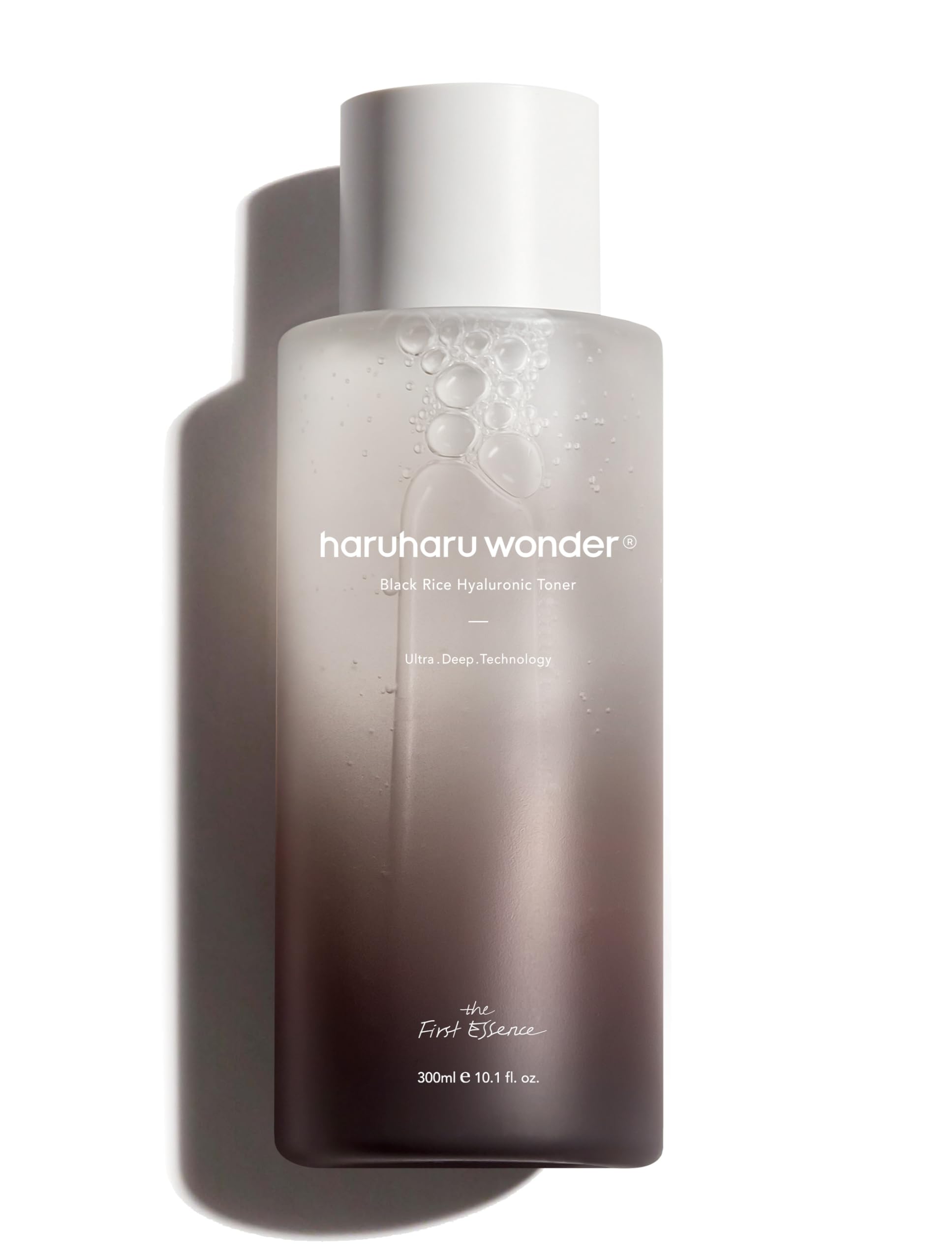 haruharu Wonder Black Rice Hyaluronic Toner, Deep Hydration, Glass Skin, Hyaluronic Acid, Lavender Oil, Skin Plumpling, Korean Skincare, Vegan, Cruelty-Free, 300 ml