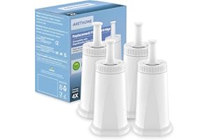 ARETHONE Replacement Water Filter for Breville Espresso Coffee Machine, Compatible with Breville Sage Oracle Touch, Claro Swiss, Barista & Bambino, BES880/BES878/BES920/BES980/BES990 (4 pack)