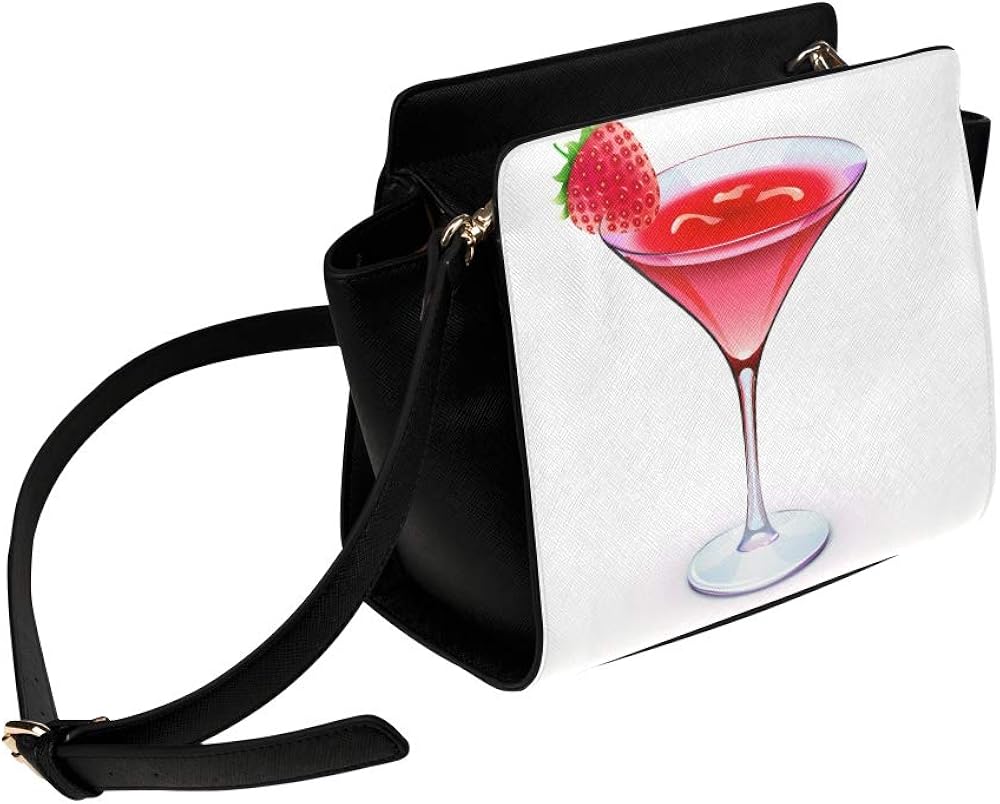 Cocktail Drink With Cold Ice Satchel Bag Crossbody Bags Travel Tote