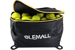 Glemall Tennis Ball Bag Portable Tennis Ball Basket 160 Capacity Tennis Balls Storage,Tennis Basket for Tennis Training,Tenni