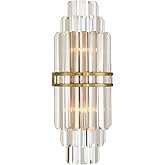Crystorama Hayes 7.5'' Aged Brass Sconce