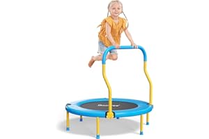 BAOTREE 36 Inch Mini Trampoline for Kids, Indoor Outdoor Trampoline with Foam Handle, Max. Load 220 lb, Rebounder Trampoline for Toddlers, Birthday Gift for 1-6 Years Children, Boys Girls for Fun