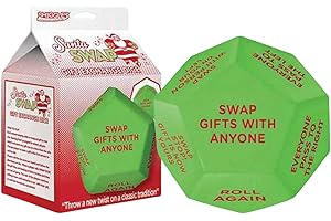 Gift Exchange Party Dice 7.6x7.6cm Group Party Swap Game Dice Christmas Fun Holiday Festival Supplies 12 Sides Toy for Cowork
