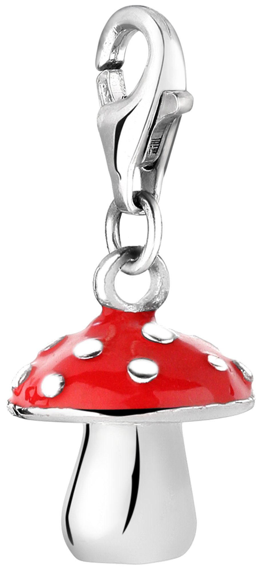 Nenalina charm toadstool pendant in 925 sterling silver for all common charm jewellery 714017-001