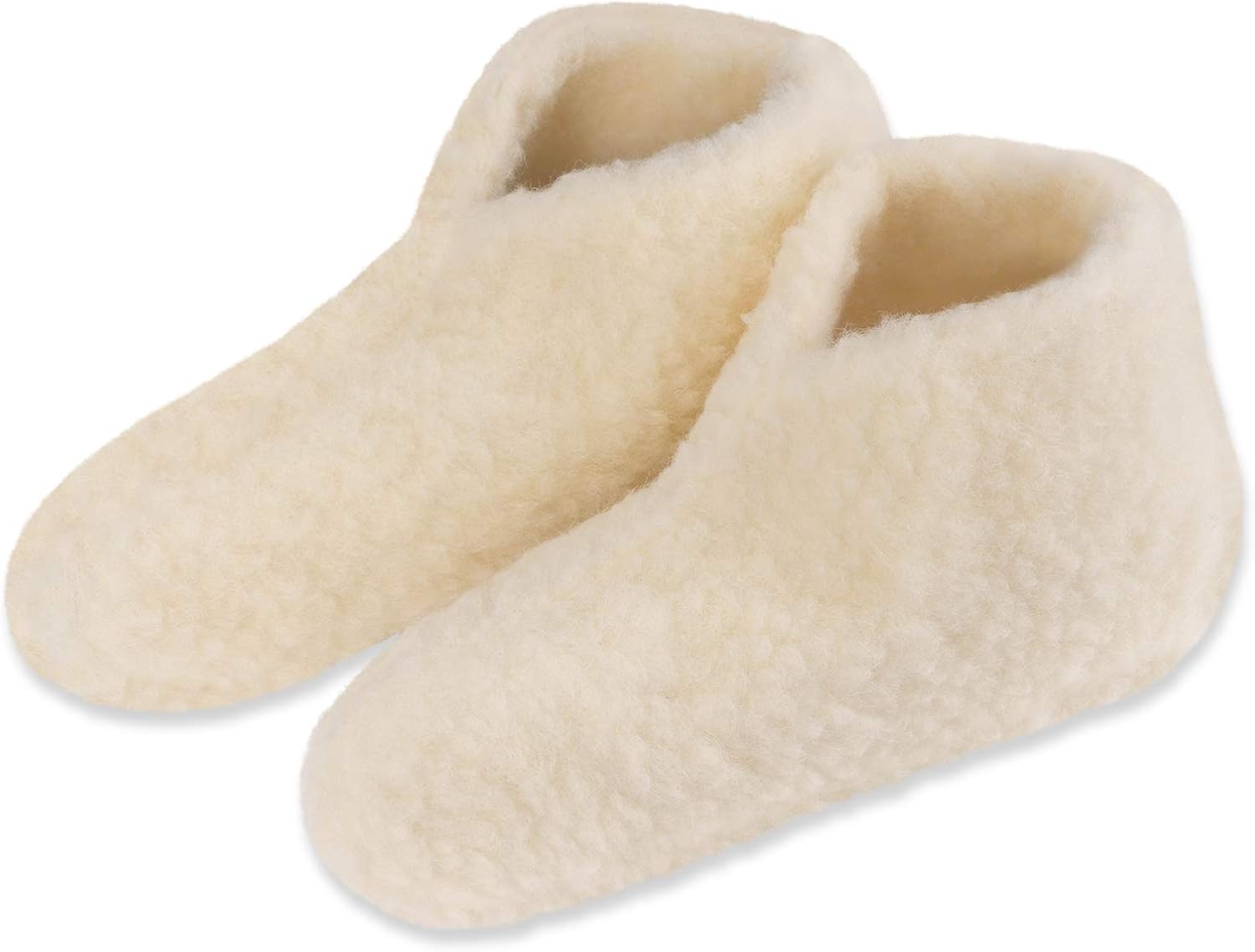 Formalind Pure Sheep's Wool Bed Shoes Foot Warmer for Extra Cold Feet Wool Slippers Size 4/