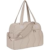 Wandering Nature Personal Item Travel Bag, Small Duffle Bag for Women with Wet Pocket & 14'' Laptop Compartment, Lightweight Carry on Weekender Duffel, Wave pattern