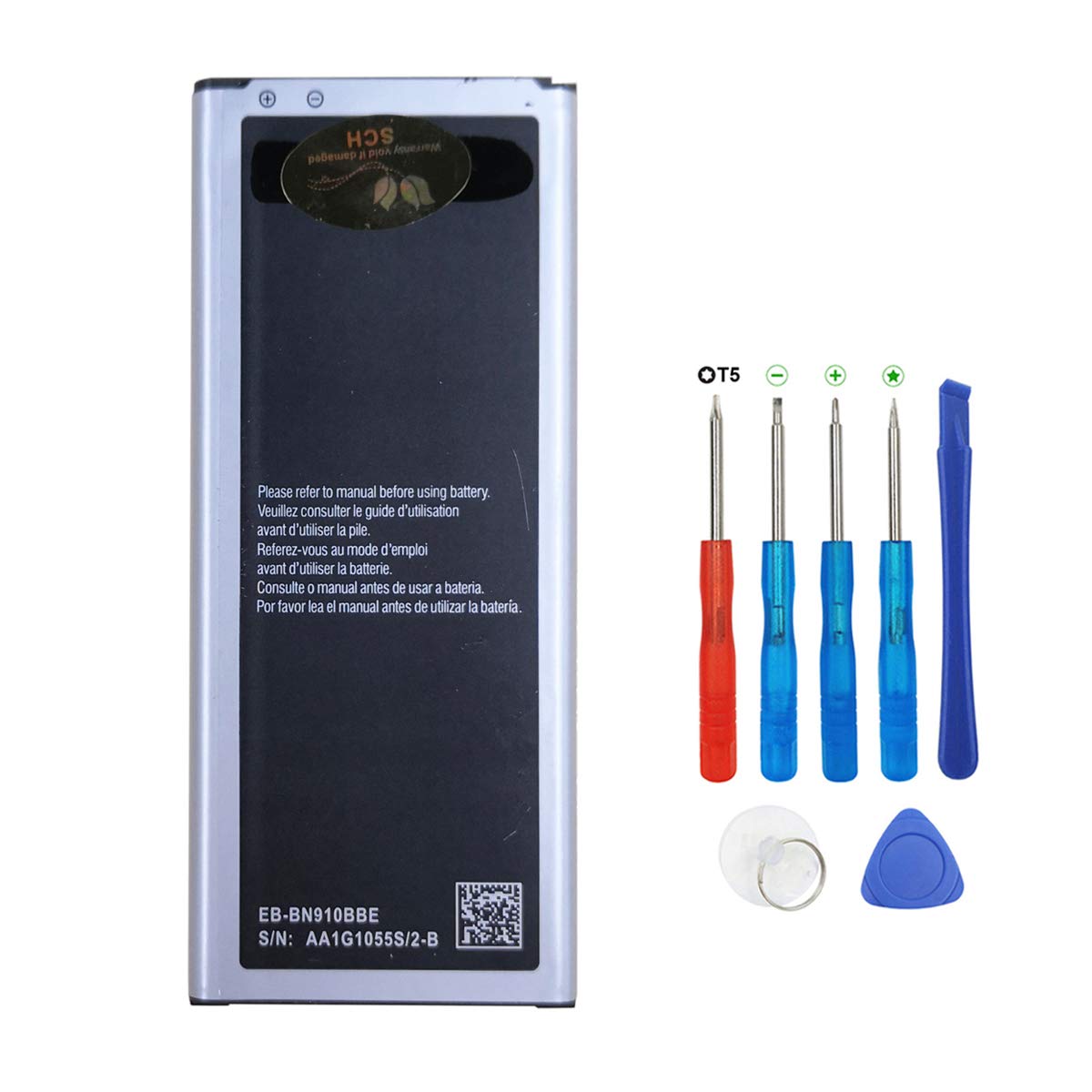 Swark Battery EB-BN910BBE Compatible with Samsung Galaxy Note 4,SM-N910F,SM-N9100,SM-N910U,SM-N910C,SM-N910H,SM-N910A with Tools