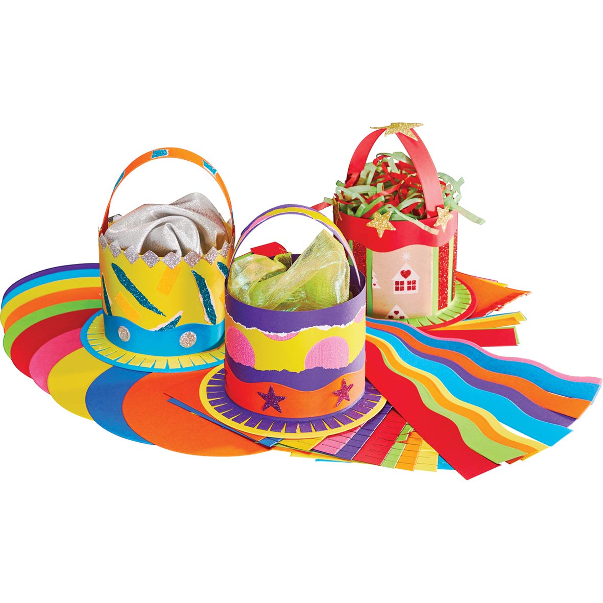 Springboard Christmas Baskets Festive Craft Activity (Pack of 30)