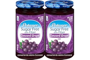 VALUBNDL: Polaner Sugar Free Concord Grape Jelly – 2 Pack (383g Jars) – 766g Total Bulk Supply – Keto Friendly & Diabetic Saf