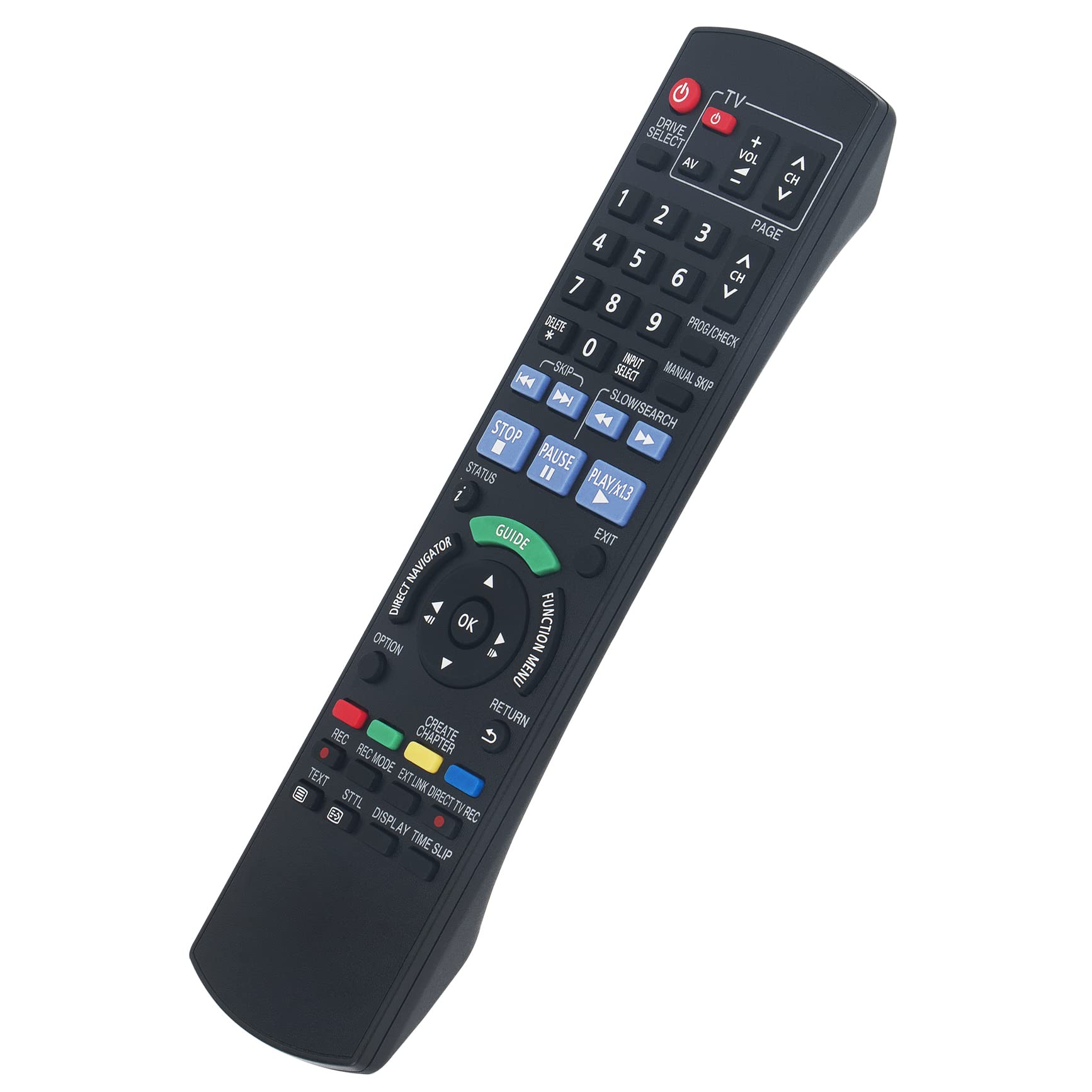 Replacement Remote Control Fit for Panasonic DVD Recorder DMR-EX79EB DMR-EX89EB N2QAYB000332